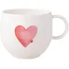 Image de Villeroy & Boch Henkelbecher Sending Love With Love, Tasse, Rouge, Blanc