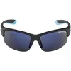Image de Alpina, Unisexe, Lunettes de sport, Flexxy Youth HR (Noir bleu mat, Miroir en céramique bleu), Noir, Bleu