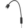 Image de Fischer & Honsel, Plafonnier, Honsel Justi LED Lampe de lit Flex GU10 blanc chaud commutable noir sable 30498 (GU10)