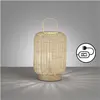 Image de Fischer & Honsel, Lampe de table, Honsel Nature Lampe de table E14 avec interrupteur Abat-jour Rebestrick naturel bois 50738 (E14)