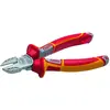 Image de NWS, Coupe-boulons + pince coupante diagonale, Pince coupante diagonale VDE avec facette (160 mm)