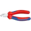 Image de Knipex 76 05 125 Pince Coupante De Côté Pour Électromécanicien Chromée Avec Gaines Bi-Matière 125 Mm