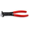 Image de Knipex, Coupe-boulons + pince coupante diagonale, Précoupeur DIN ISO 5748 L.180mm avec facette noir atram. Tête pol. Poignée revêtement cuivre pour... (180 mm)