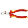 Image de Pince à dénuder avec ressort d'ouverture isolante 1000V 160mm - KNIPEX - 11 06 160
