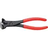 Image de Knipex, Coupe-boulons + pince coupante diagonale, Pince coupante de devant (180 mm)