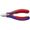 Image de Knipex, Coupe-boulons + pince coupante diagonale, Pince coupante de côté pour l'électronique (158 mm)