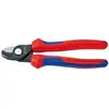 Image de Coupe-câbles, tête brunie, poignées à gaine en plastique, Long. : 165 mm, Ø de la capacité de coupe 15 mm, Section du conducteur 50 mm²