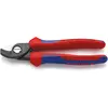 Image de Knipex, Coupe-boulons + pince coupante diagonale, Coupe-câbles (165 mm)