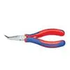 Image de Pince - Velleman - de prehension pour l'electronique - becs demi-ronds coudees - 145mm