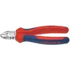 Image de Pince coupante de côté, tête chromée, poignées à gaine en plastique, Long. : 125 mm, Capacité de coupe pour fil semi-dur Ø 2,3 mm, fil dur Ø 1,5 mm