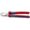 Image de Knipex, Coupe-boulons + pince coupante diagonale, Pince coupante de côté à forte démultiplication (250 mm)