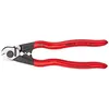 Image de Pince coupe-câble KNIPEX avec 2 profils de sertissage - 190mm de longueur - 5mm de coupe - 95 61 190