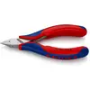 Image de Knipex, Coupe-boulons + pince coupante diagonale, Pince coupante de côté pour l'électronique (115 mm)