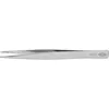 Image de Brucelles de précision, Pointes : droit, anguleux, environ 0,9 mm de large, Surfaces de préhension denture fine, Surface nickelées, Long. : 125 mm