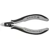 Image de Knipex, Coupe-boulons + pince coupante diagonale, Pince coupante de côté de précision pour l’électronique ESD (125 mm)
