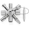 Image de Clé universelle TWINKEY® pour armoires de commande à 8 empreintes KNIPEX 001101