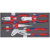Image de Jeu De 4 Pinces Basic Chrom Sur Plateau Mousse Pour Servante