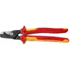 Image de Knipex, Coupe-boulons + pince coupante diagonale, 95 18 225 (225 mm)