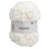 Image de Fil à pompons à tricoter CREATIVE POMPON UNI 200 GR - Rico Design(...) - 01 Ecru