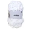 Image de Fil à pompons à tricoter CREATIVE POMPON UNI 200 GR - Rico Design(...) - 18 Blanc