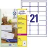 Image de Avery, Étiquettes, Étiquettes universelles LR7160-100 DIN A4 blanc 63.5 mm x 38.1 mm