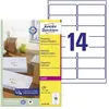 Image de Avery, Étiquettes, Étiquettes d'adresse recyclées LR7163-100 99.1 x 38.1 mm Blanc 1400 étiquettes