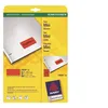 Image de Avery L6038 - Rouge - 21.2 x 45.7 mm 960 unités (20 feuille(s) x 48 étiquettes