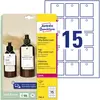 Image de Avery, Étiquettes, Zweckform Étiquettes, carton, 185 g/qm, 50 x 50 mm, blanc microperforation extra fine, recto-verso