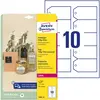 Image de Avery, Étiquettes, Zweckform étiquettes, film, mat, 90 x 50 mm, blanc coins biseautés, résistant, imperméable, r