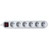Image de Bloc multiprise avec interrupteur x6 GAO DG-FB06KA blanc