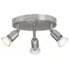 Image de Brillant plafonnier led a 3 lumieres loona 3xgu10 3w acier