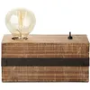 Image de BRILLIANT lamp Lampe de table Woodhill antique / noir 1x A60, E27, 30W, lampes normales gf non spé