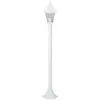 Image de Lampadaire exte9rieur BRILLIANT NISSIE blanc me9tal verre IP44 E27 60W
