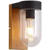 Image de BRILLIANT Applique Extérieure CABAR - E27 - 1x40W - Coloris bois fonc et noir