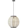 Image de Brilliant lampe, suspension Tanah 47cm noir / naturel, 1x A60, E27, 42W, câble peut être raccourci / réglable en hauteur