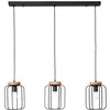 Image de Brilliant lampe, suspension Tosh série 3-flammes bois antique / corindon noir, 3x A60, E27, 40W, bois issu de la foresterie durable (FSC)