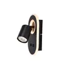 Image de Brilliant lampe, spot mural à LED Kimon, noir, 1x PAR51, GU10, 5W adapté aux lampes à réflecteur, tête pivotante