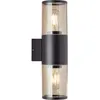 Image de SERGIORO Applique extérieure 2L - Noir dépoli - 2xE27 20W - Ampoule non incluse