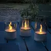 Image de Lot 3 Lampes A Poser Led Bougie Brilliant - 2500K - Plastique Et Verre - Gris Et Verre Fumé