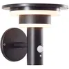 Image de Applique extérieure - BRILLIANT - GARVINA - LED et solaire - Détecteur de mouvement - Acier inoxydable et plastique - 4 W - Noir