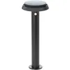 Image de Borne Extérieure - Brilliant - Alvero - Led Et Solaire - Dtecteur De Mouvement - Métal Et Plastique - 4 W - Noir