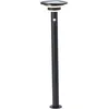 Image de Potelet Extérieur - Brilliant - Garvina - Led Et Solaire - Détecteur De Mouvement - Acier Inoxydable Et Plastique - 4 W - Noir