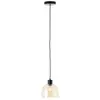 Image de Brilliant, Suspension, Castro suspension 19cm noir/ambre (E27)