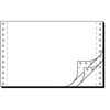 Image de Sigel DIN-Computer paper - Perforé - 152.4 x 240 mm - 56 g/m² - 1200 feuille(s) papier uni