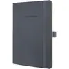 Image de Sigel, Cahier + bloc-notes, Ordinateur portable CONCEPTUM Couverture souple Softwave (A5, À rayures, Couverture souple)