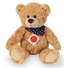 Image de Ours en peluche teddy sable foulard 30 cm