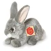 Image de Peluche lapin gris Hermann 18 cm