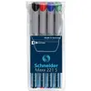 Image de Schneider, Marqueur, Marqueur OHP Maxx soluble dans l'eau, S, étui de 4 pièces : rouge, bleu, vert, noir (4x)