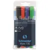 Image de Schneider maxx 130 marqueur permanent bleu foncé pochette de 4 113094