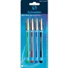 Image de Schneider - 75020 - Blister de 4 stylos à bille - Large - Noir/Rouge/Bleu/Vert